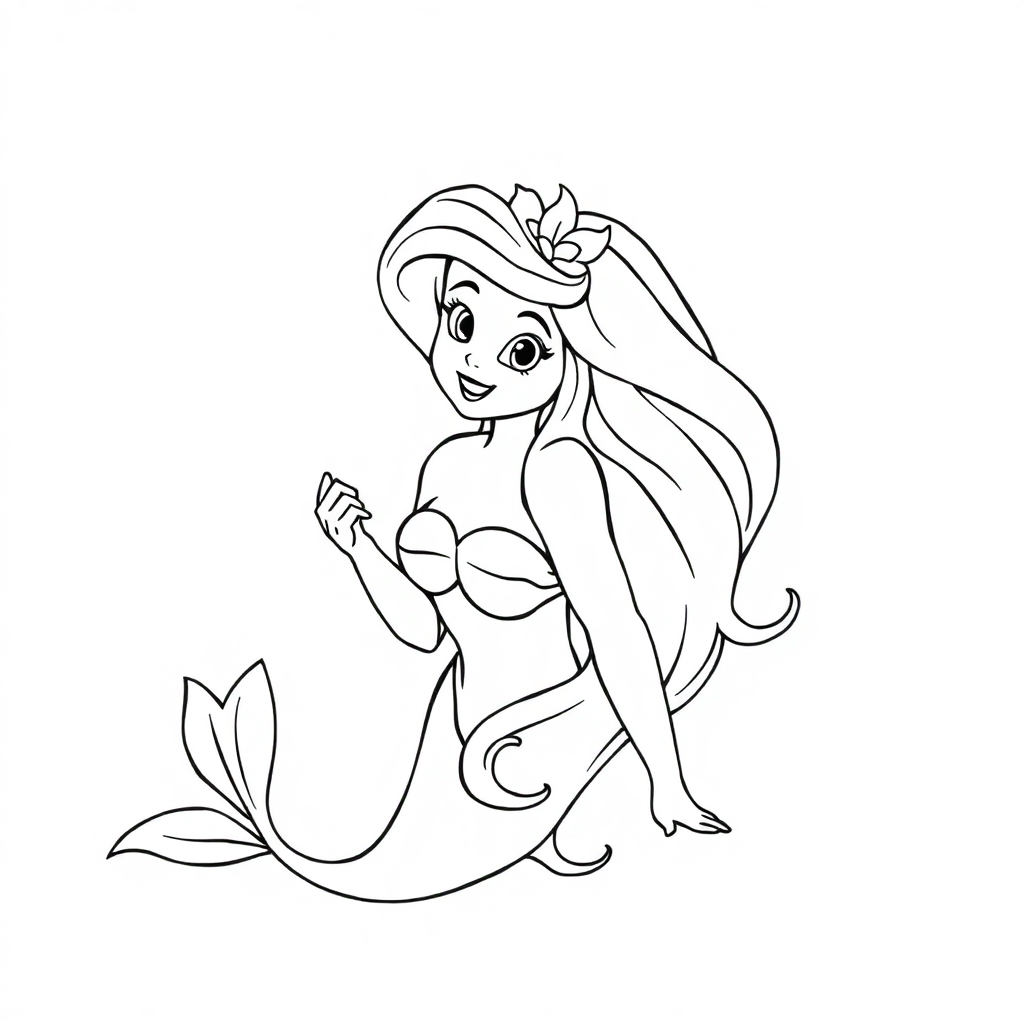 Ariel Coloring Pages