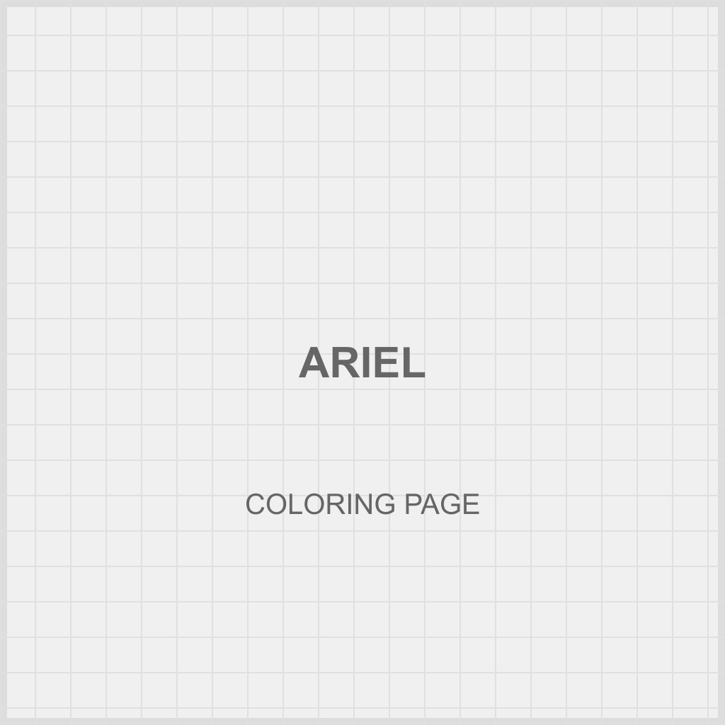 Additional ariel coloring pages example 1