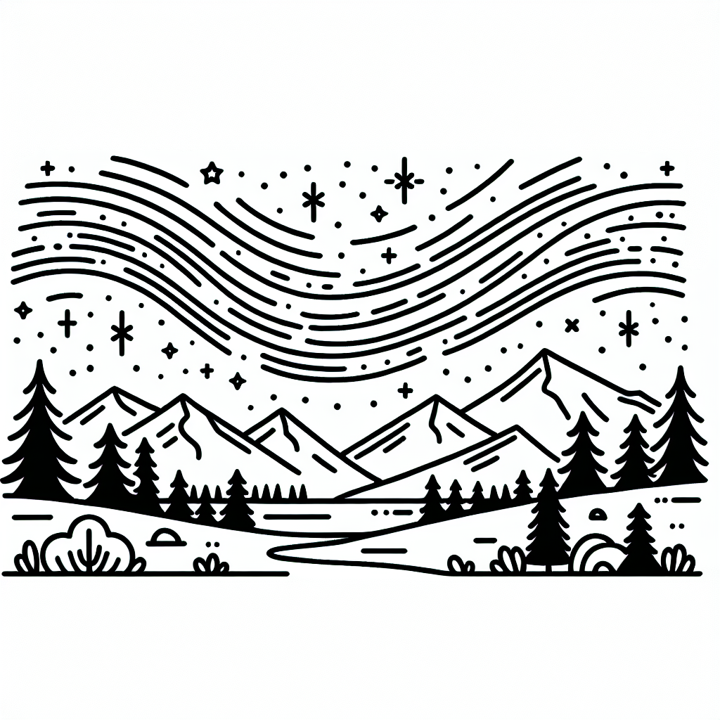 Additional aurora coloring pages example 1