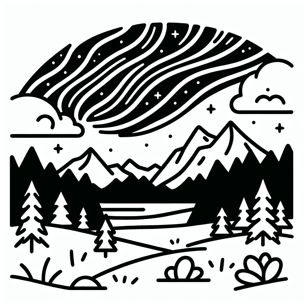 Additional aurora coloring pages example 2