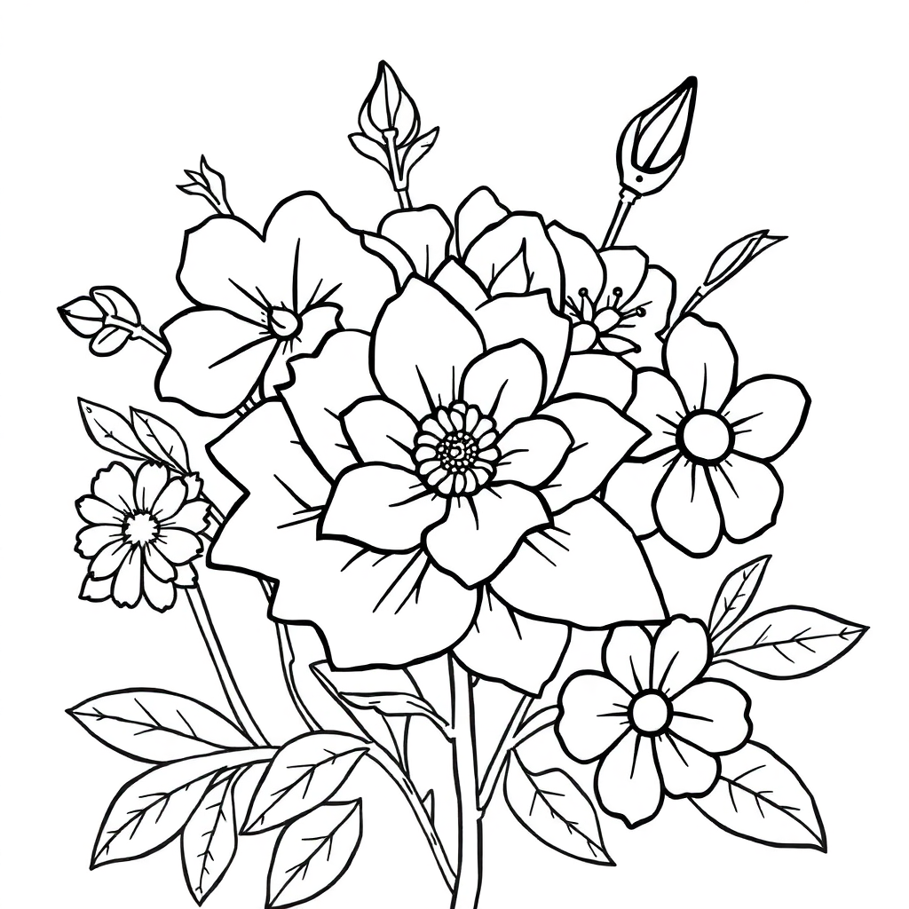 Floral Coloring Pages