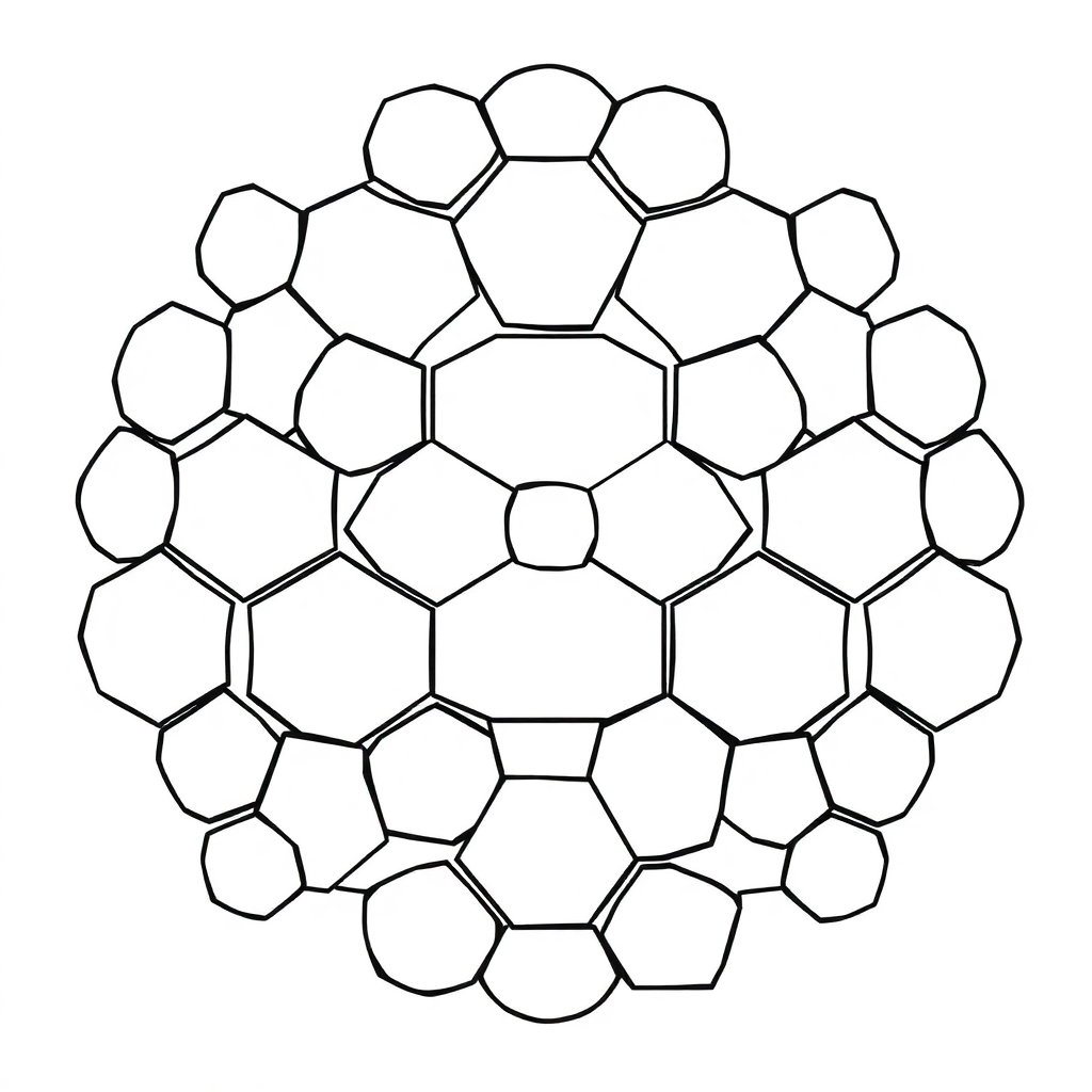 Hexagons Coloring Pages