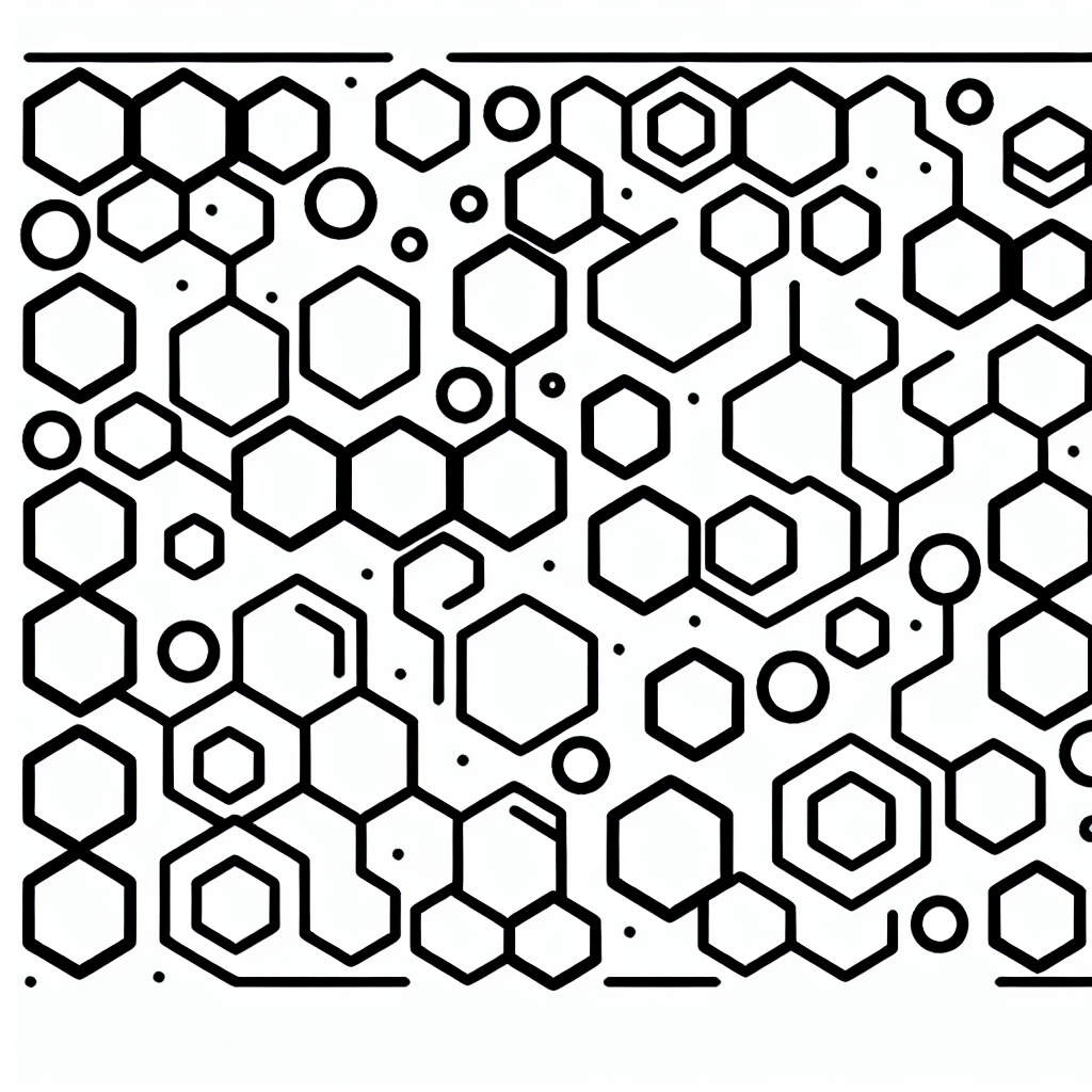 Additional hexagons coloring pages example 2