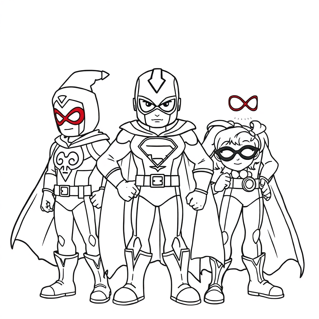 Holiday Themed Superheroes Coloring Pages