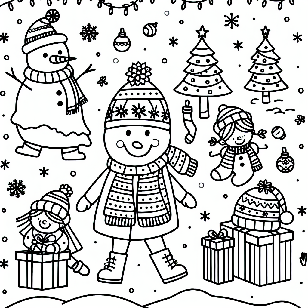 Additional holidays coloring pages example 2