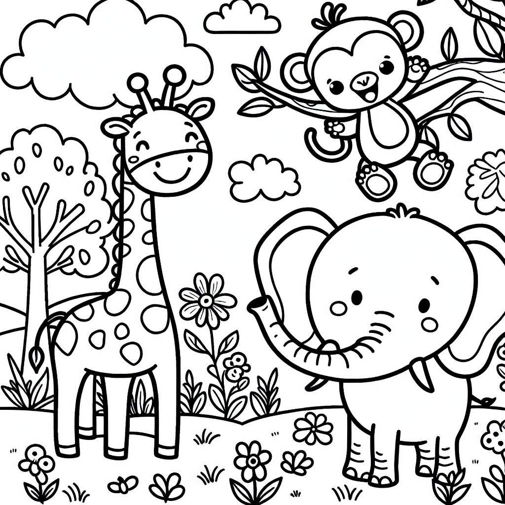 Additional kids coloring pages example 1