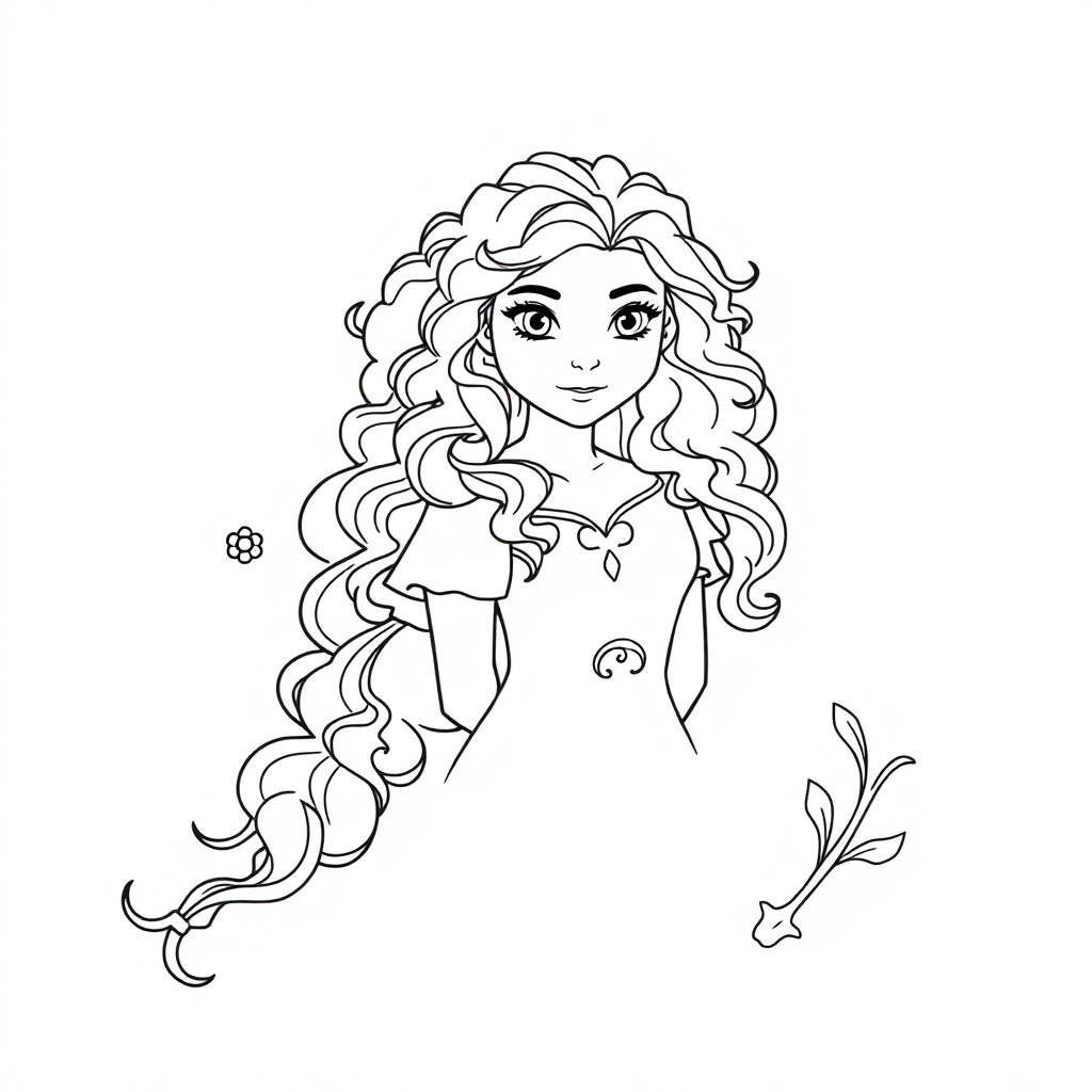 Merida Coloring Pages
