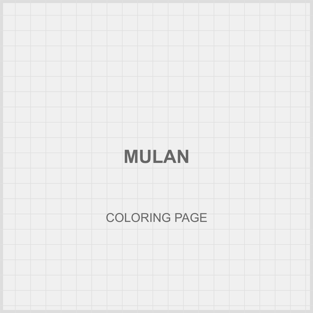 Additional mulan coloring pages example 1