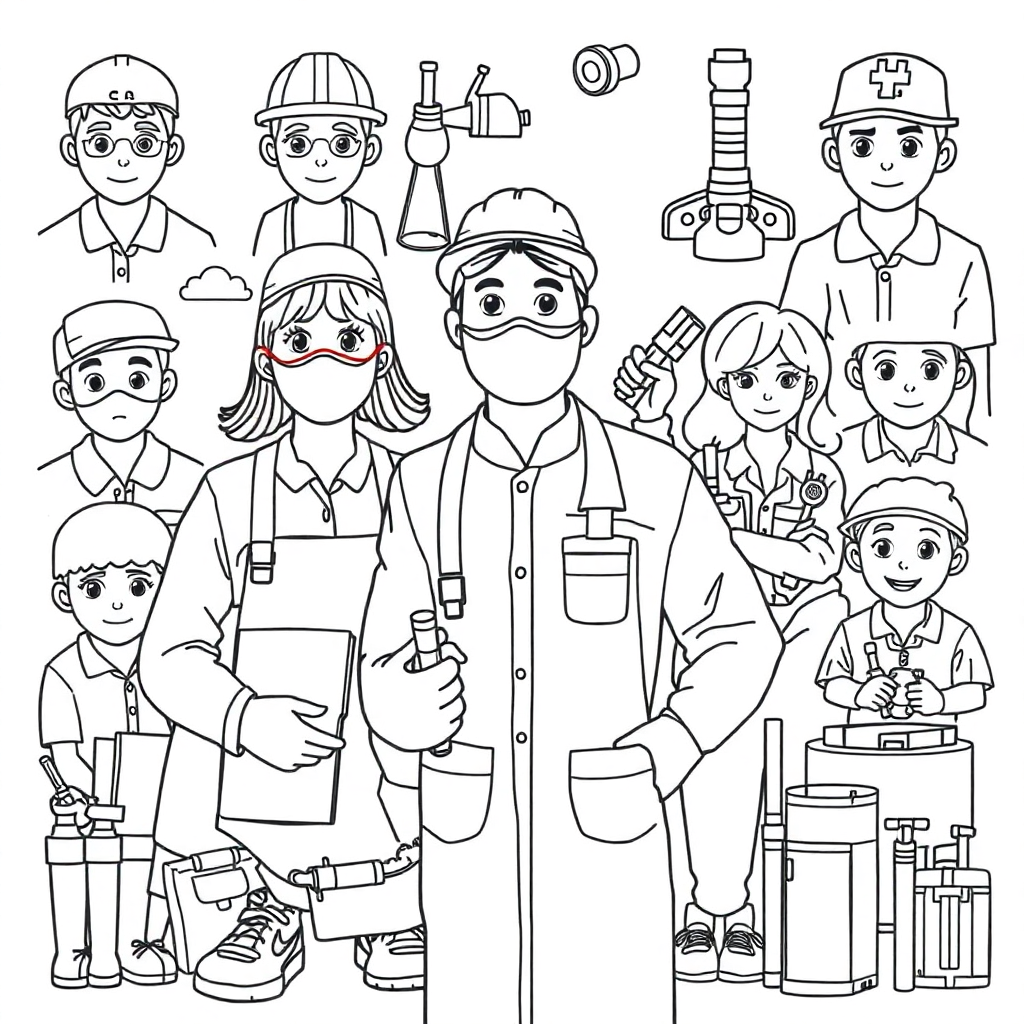 professions coloring pages - free printable coloring pages for kids