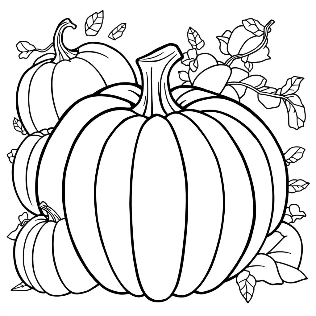 Pumpkins Coloring Pages