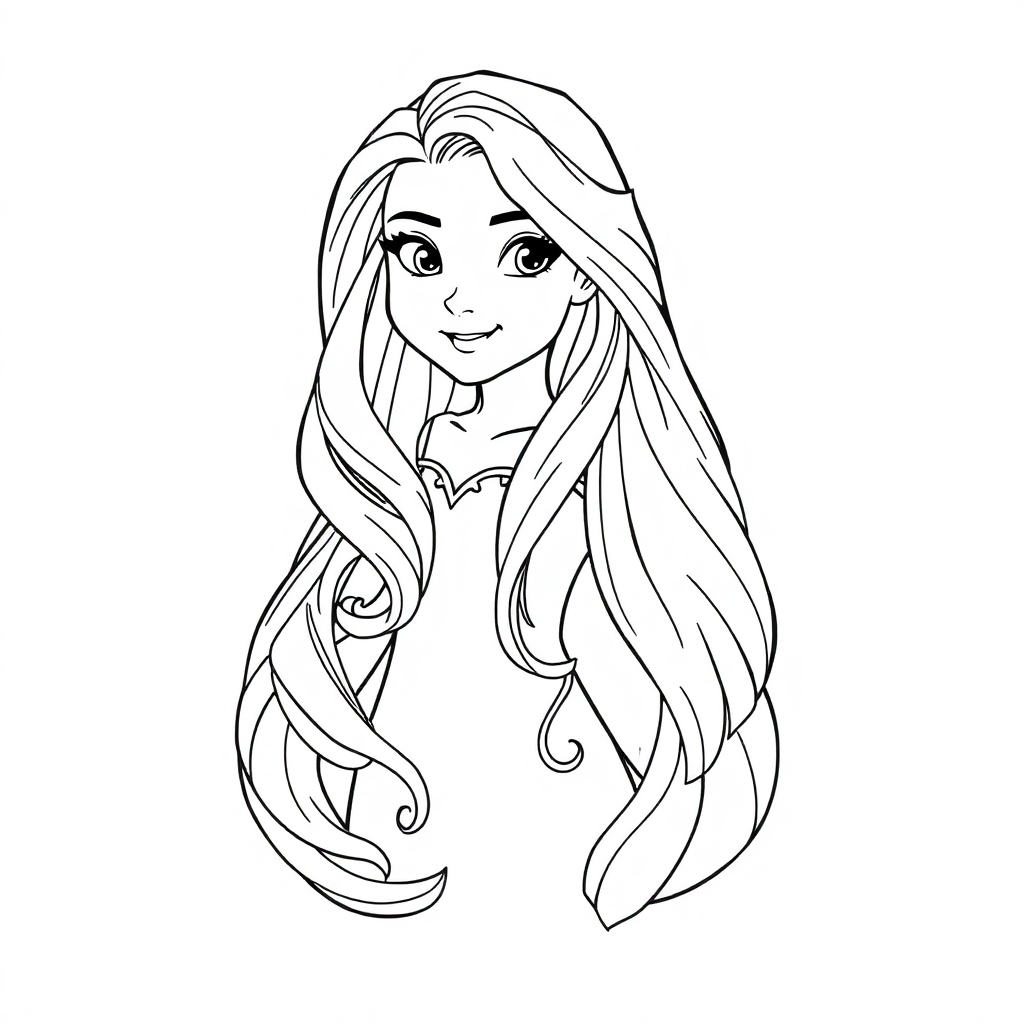 Rapunzel Coloring Pages