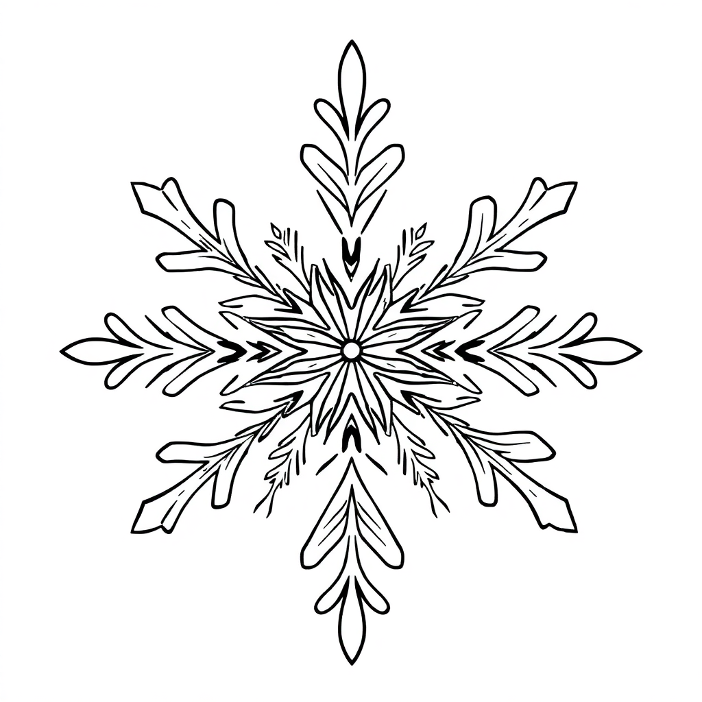 Snowflakes Coloring Pages