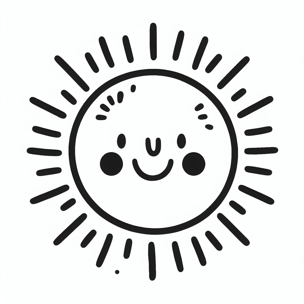 Additional sun coloring pages example 2