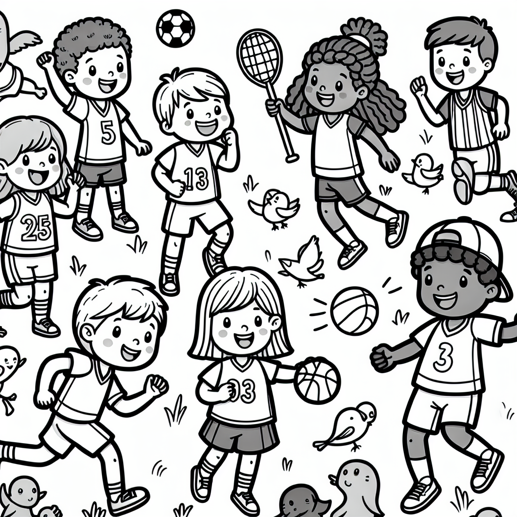 Additional teams coloring pages example 1