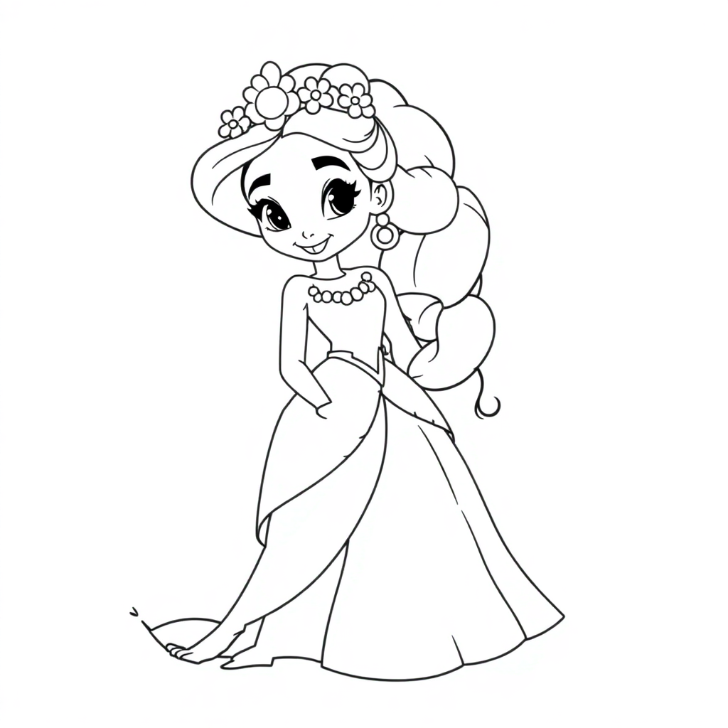Tiana Coloring Pages