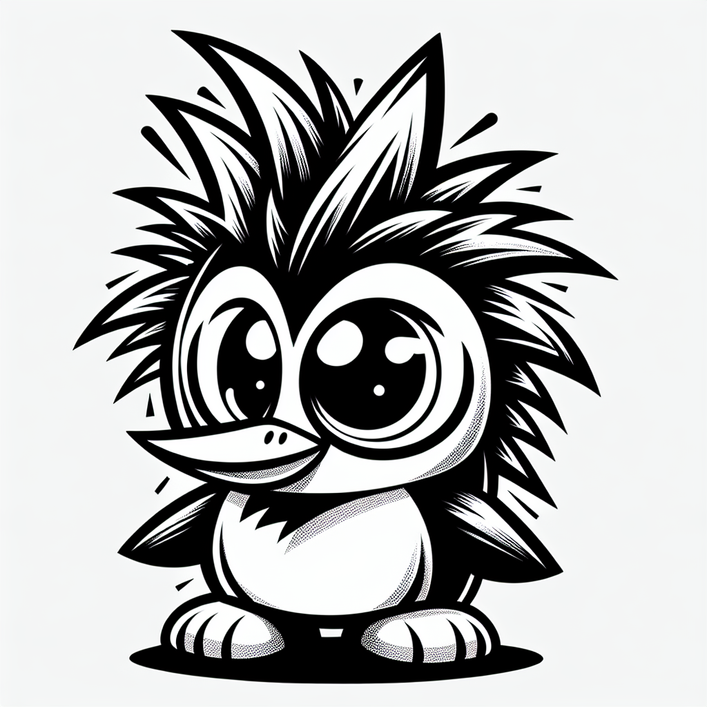 Alternative free printable badtz maru penguin coloring pages - design variation 1