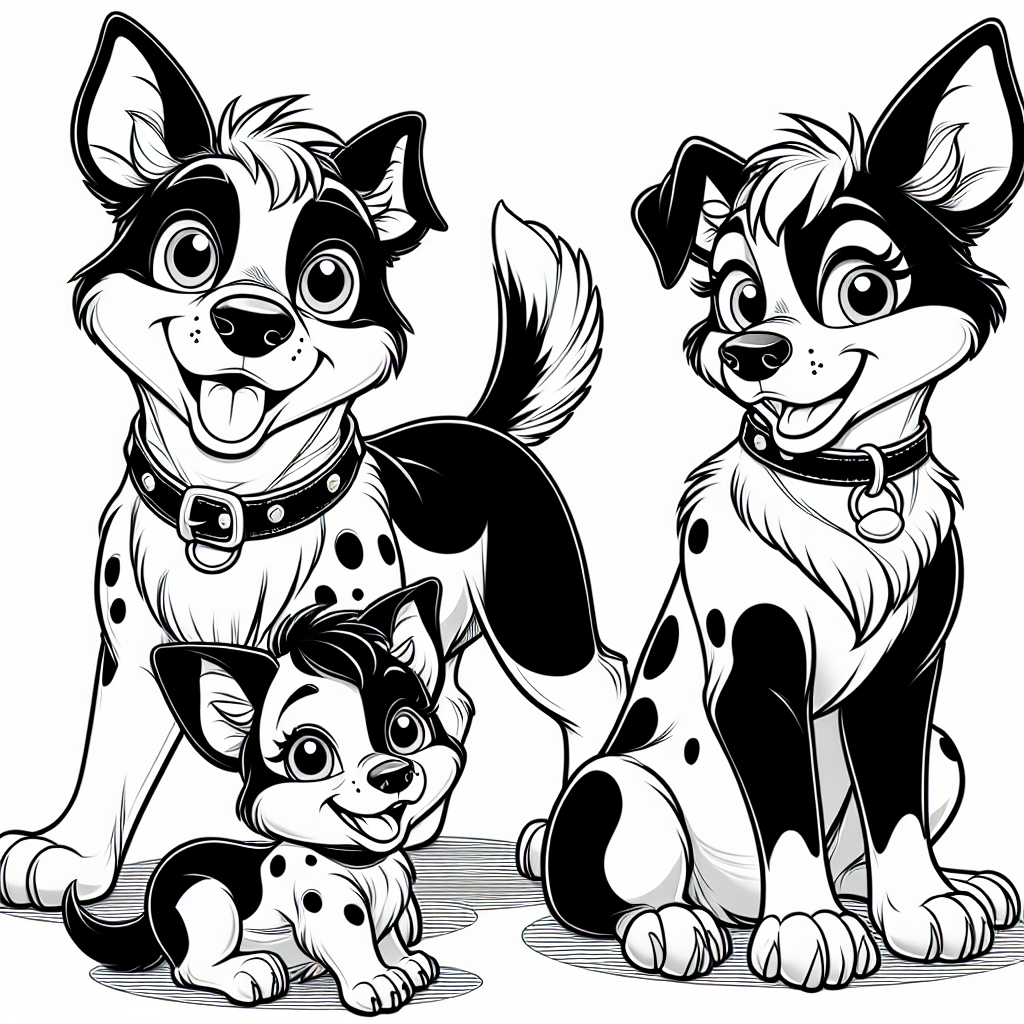 Free printable bluey characters coloring pages for kids - high quality coloring page