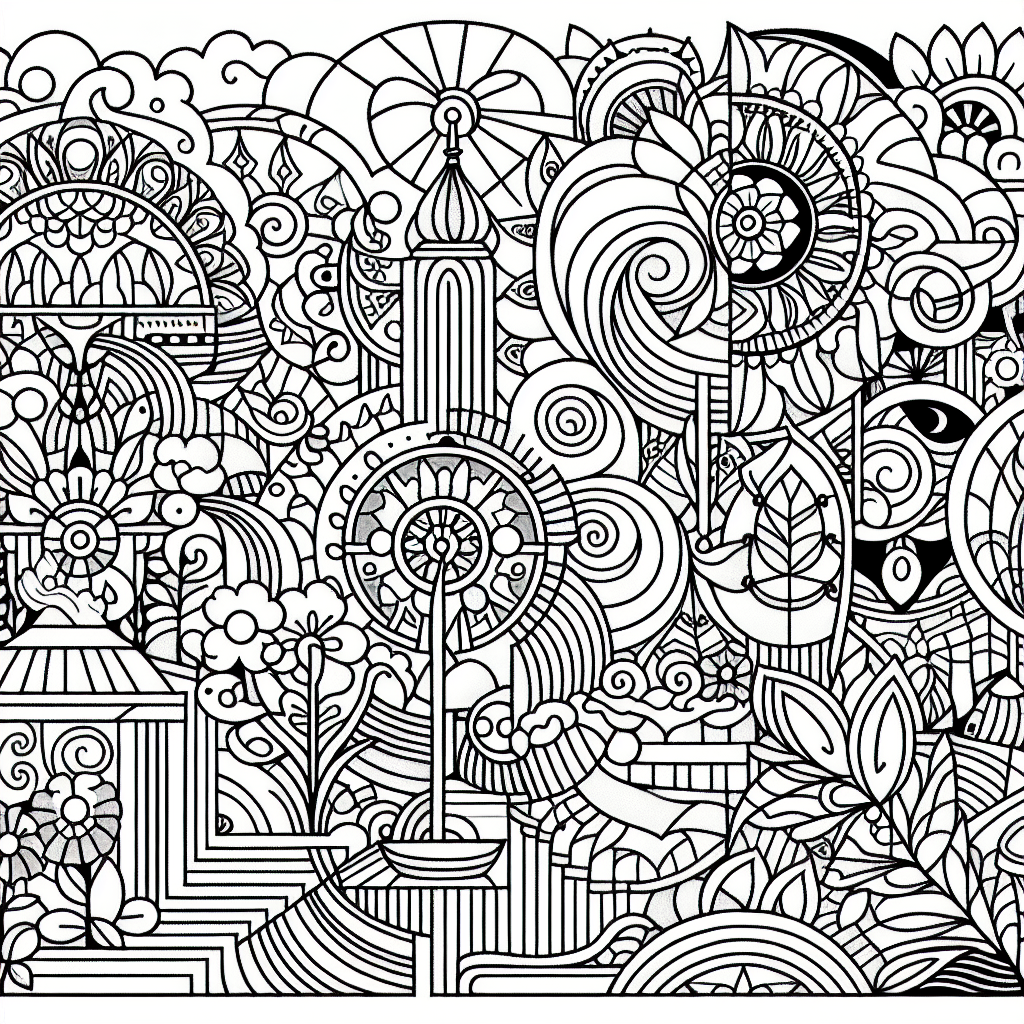 Alternative free printable coloring books online coloring pages - design variation 2