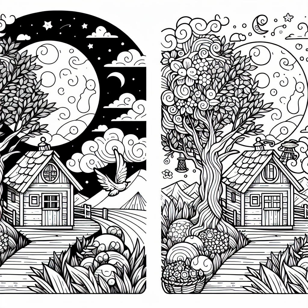 Alternative free printable coloring pages - design variation 2