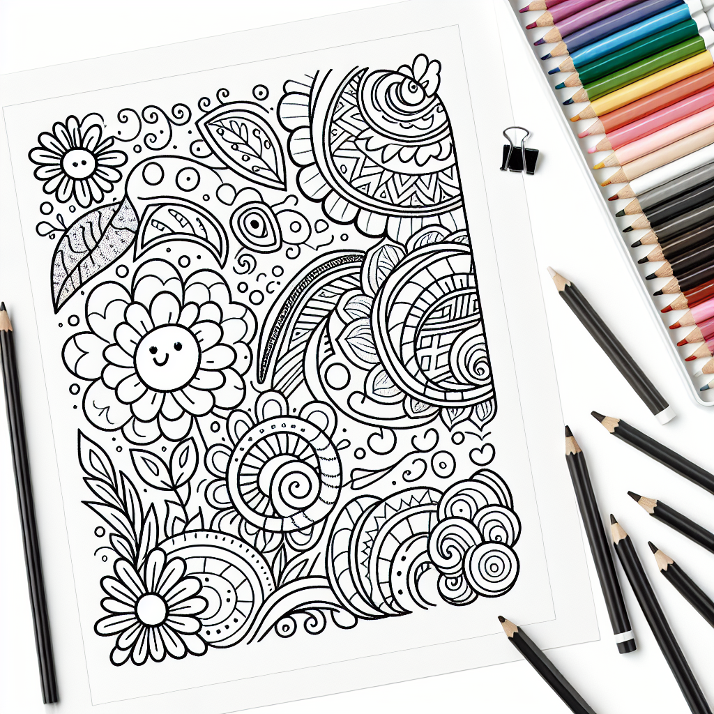 Alternative free printable coloring pictures coloring pages - design variation 2
