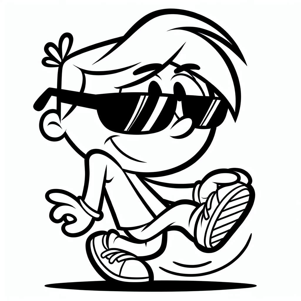 Alternative free printable cool coloring pages - design variation 1