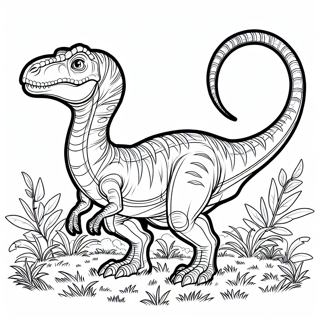 Alternative free printable dinosaur coloring coloring pages - design variation 1