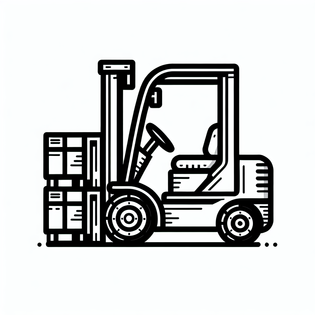 Free printable forklift boxes coloring pages for kids - high quality coloring page