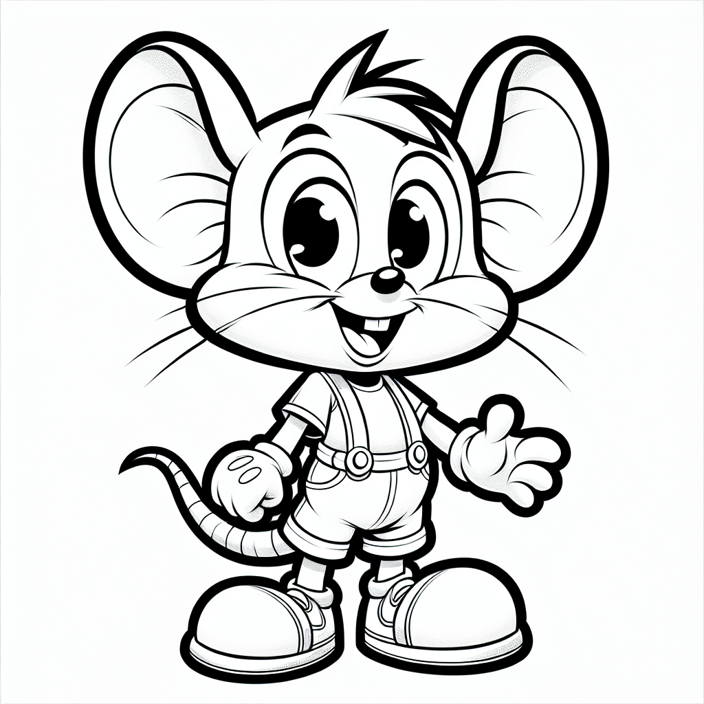 Free printable mickey mouse coloring pages for kids - high quality coloring page