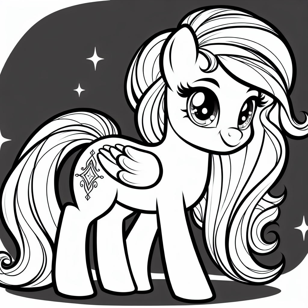 Free printable my little pony coloring pages for kids - high quality coloring page
