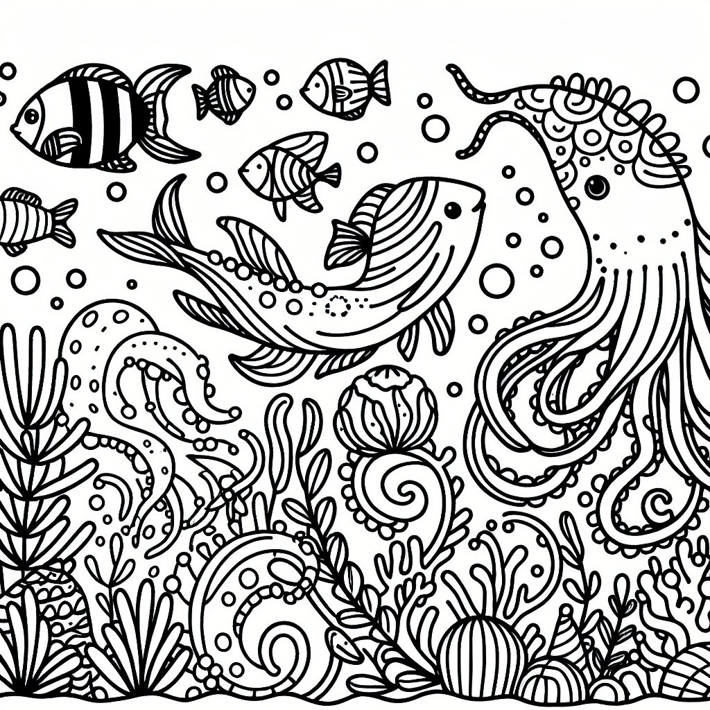 Free printable octonauts creatures coloring pages for kids - high quality coloring page
