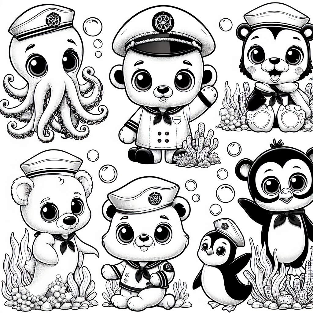 Alternative free printable octonauts creatures coloring pages - design variation 1
