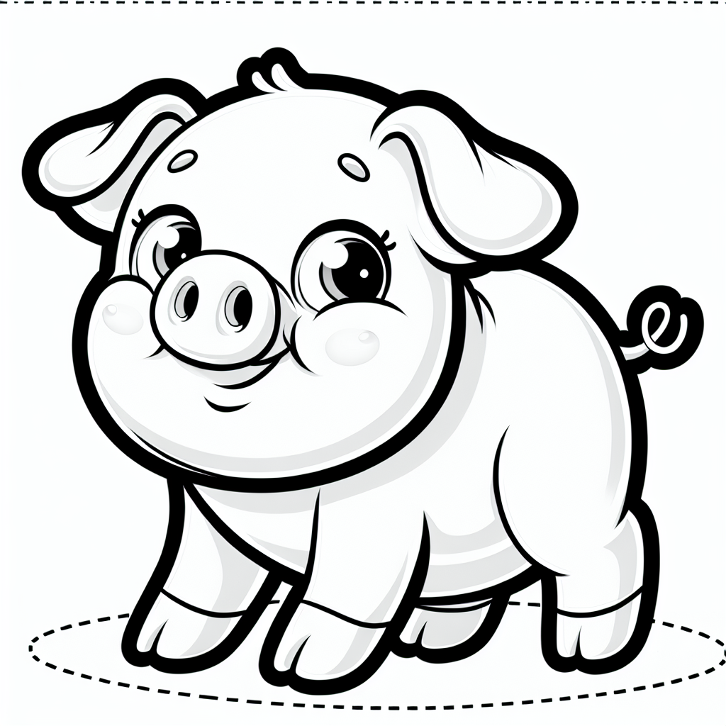 Alternative free printable peppa pig coloring pages - design variation 2