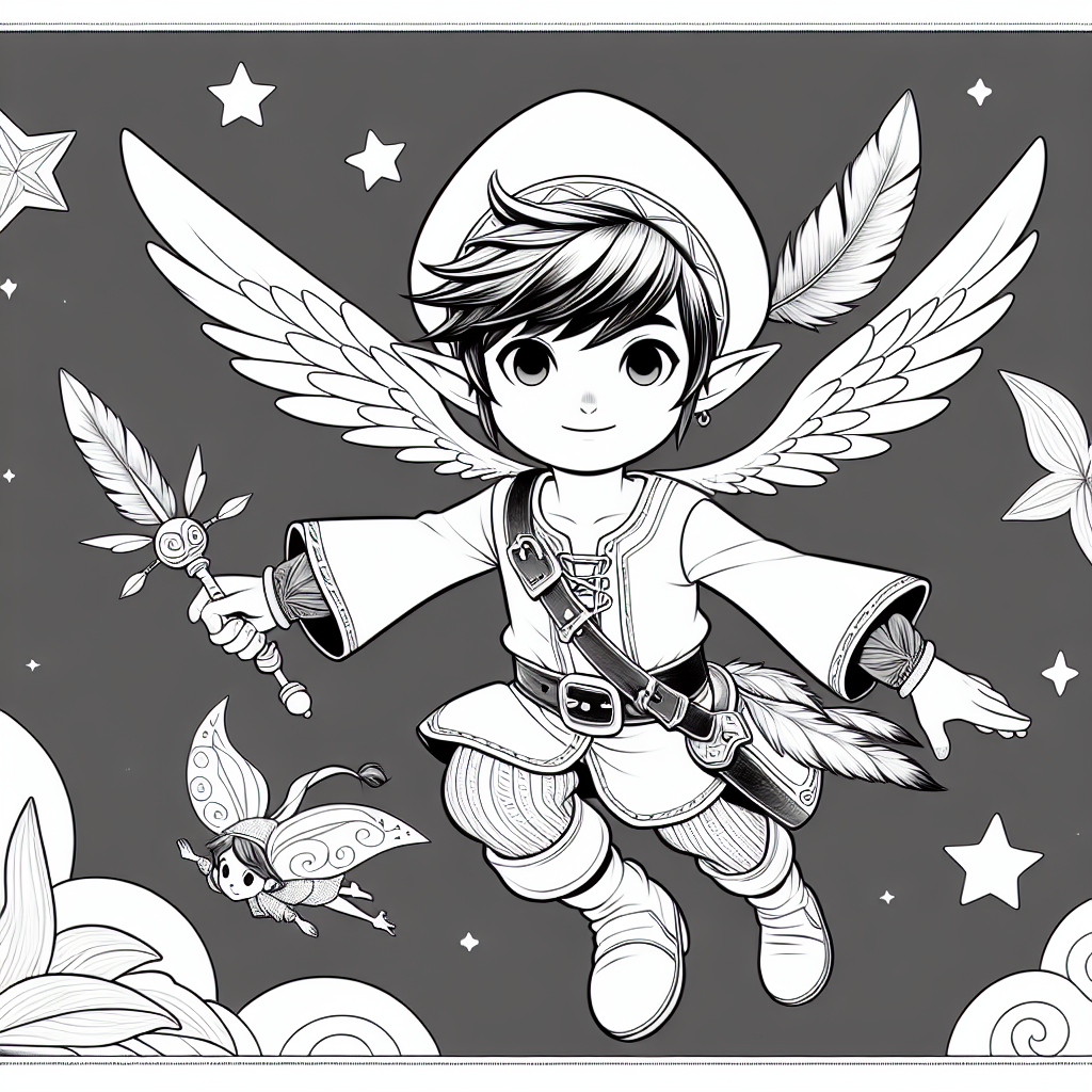 Free printable peter pan coloring pages for kids - high quality coloring page