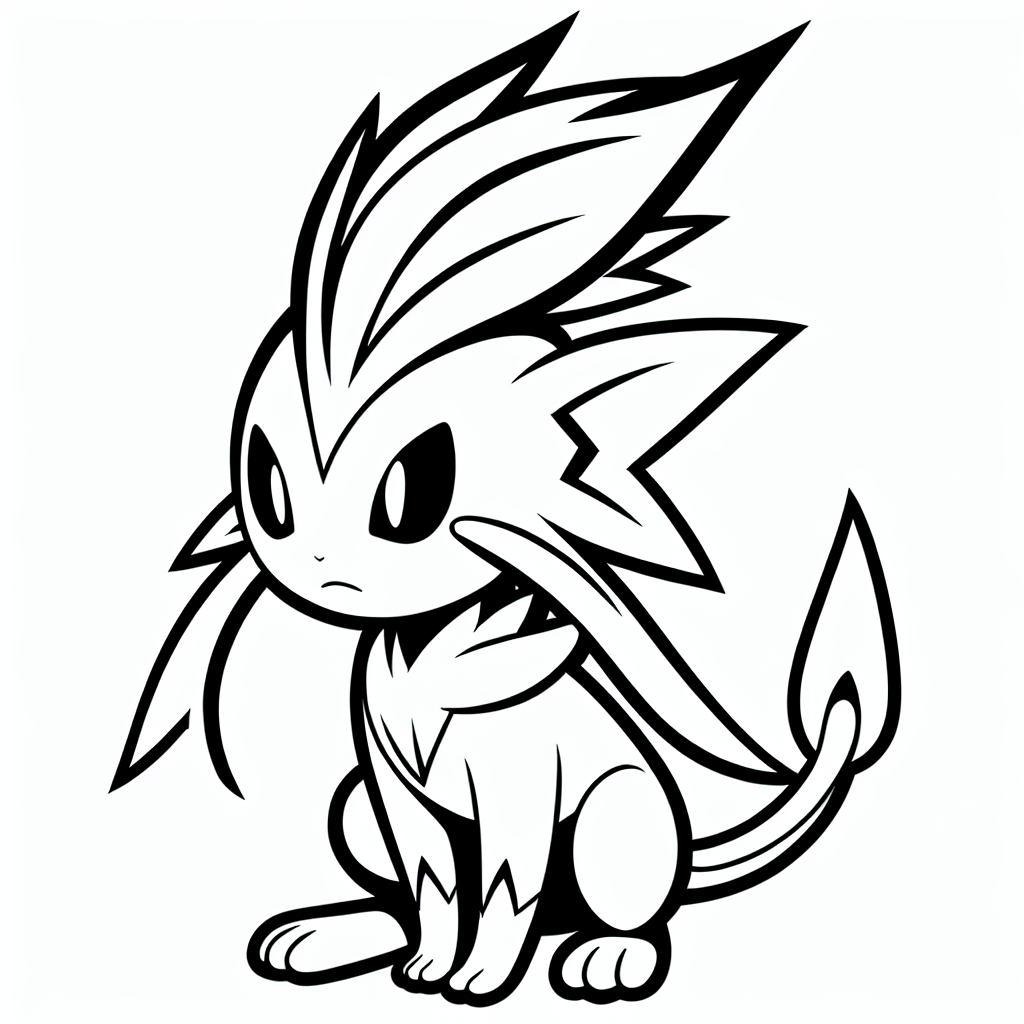 Alternative free printable pokemon coloring pages - design variation 1