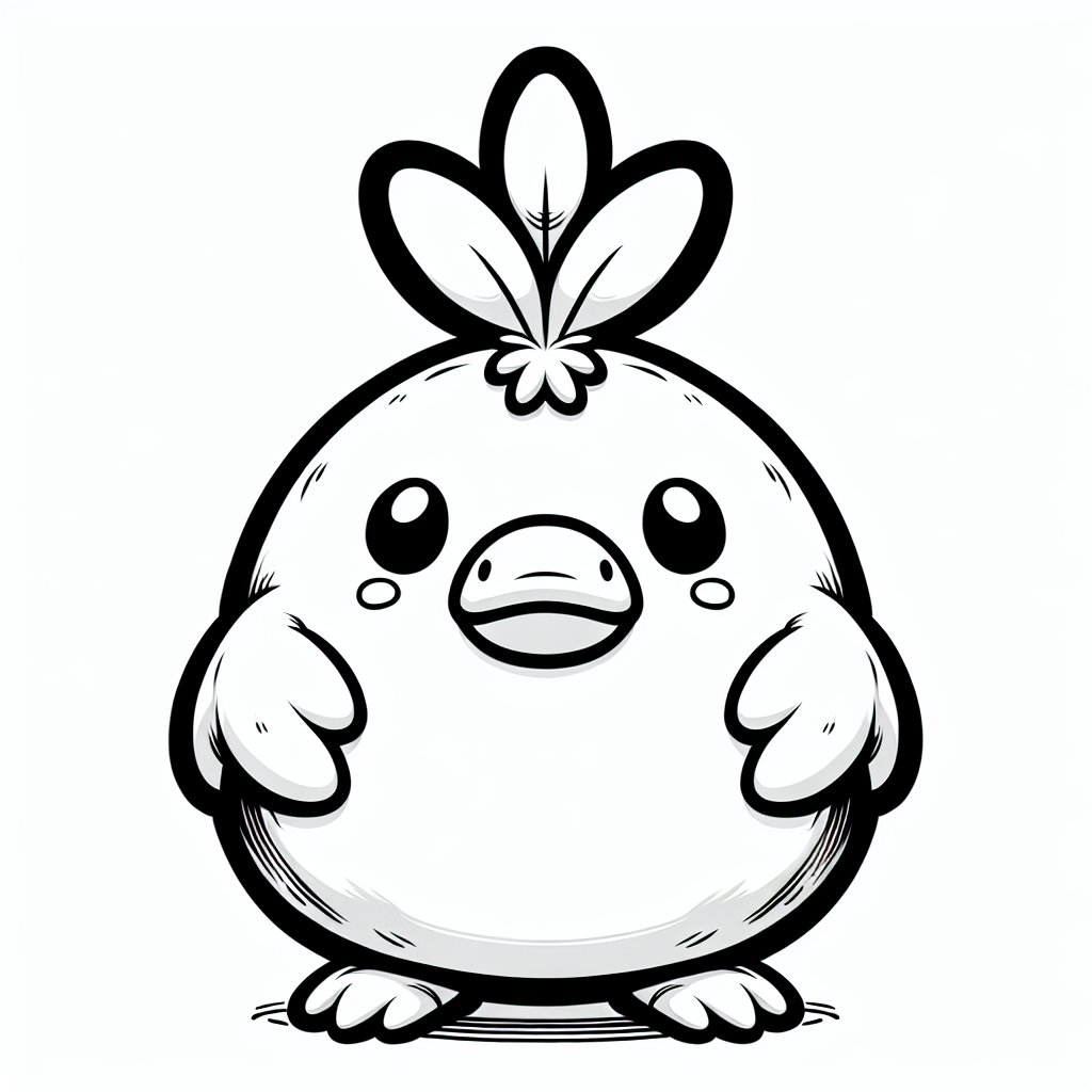 Alternative free printable psyduck coloring pages - design variation 2
