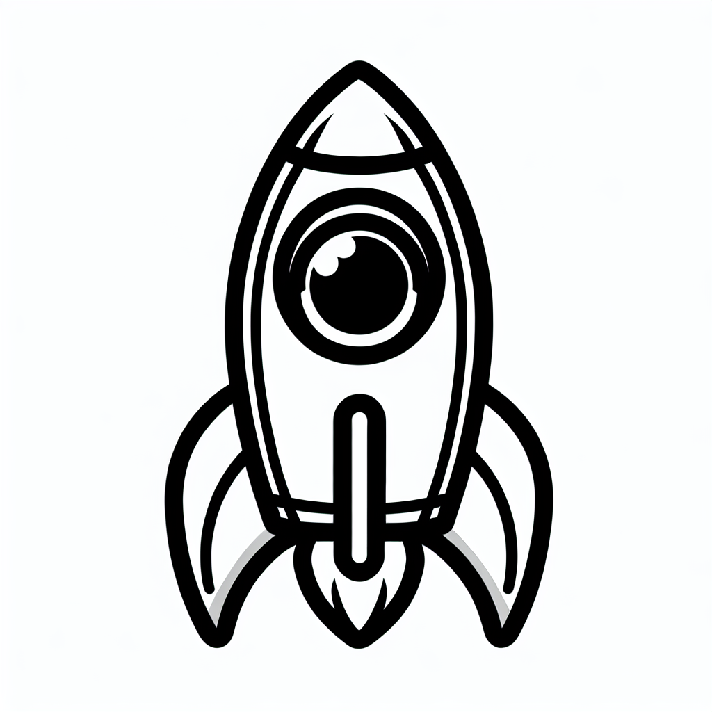 Free printable space rocket coloring pages for kids - high quality coloring page